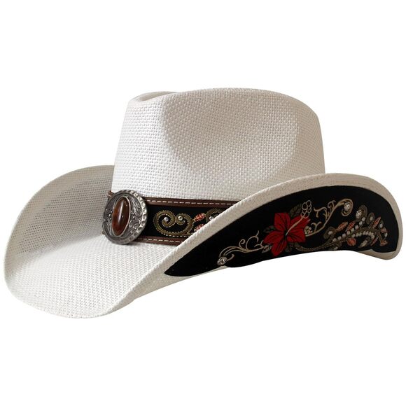 4256 Cowboy Hat,cowgirl Hat,cowboy Hats For Women/mens/straw Wide main image 5